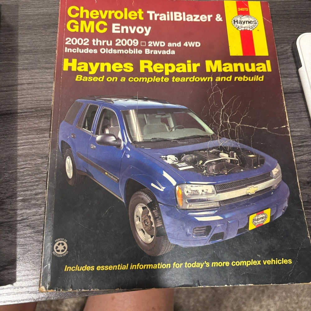 Haynes Repair Manual Chevy TrailBlazer GMC Envoy Olds Bravada 2002-2009 24072